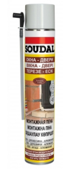 Монтажная пена "Soudal" ОКНА ДВЕРИ 750 мл