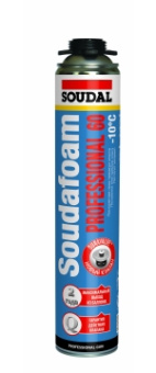 Монтажная пена пистолетная "Soudal" Soudafoam PROFESSIONAL 60 зимняя 750 мл