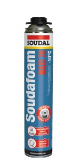 Монтажная пена пистолетная "Soudal" Soudafoam Maxi 70 зимняя 870 мл